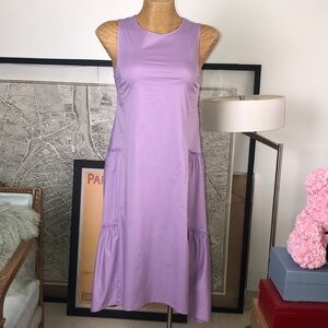PESERICO Elegant Purple Sleeveless Dress Size 2